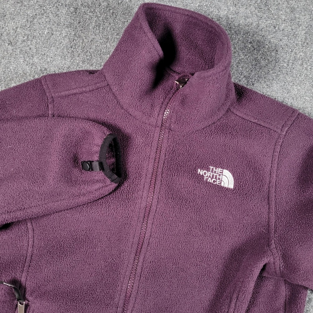 The North Face Fleece Jacket Womens Small Purple Polartec Full Zip Outdoor